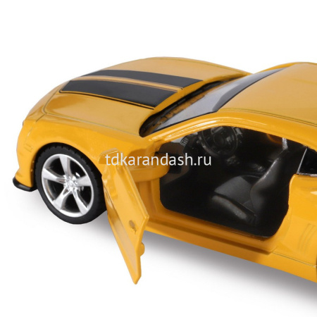 Машина "Chevrolet Camaro" желтая, инерционная, металл 17,5см (свет, звук, откр.двери) JB1200137 от магазина "Карандаш"