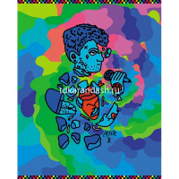 Тетрадь А5 48л клетка "Лазер Би. Выпуск №1" на скобе 5 дизайнов 48Т5В1/071319 от магазина "Карандаш"