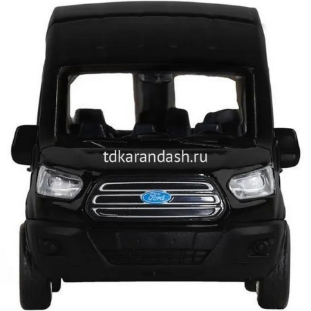 Машина "Ford Transit" черная, инерционная, металл 17,5см (свет, звук, откр.двери) JB1251272 от магазина "Карандаш"