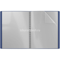Папка 60 вкладышей "MEGAPOLIS" А4 синяя на спирали 14406/49959 от магазина "Карандаш"