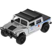 Машина "HUMMER H1" инерционная, металл 12см, 3 вида (открывающиеся двери) SB-18-09-H1-DB от магазина "Карандаш"