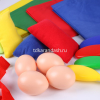 Игра "4 в 1" (в комплекте 4 мешка, 4 яйца с ложками, 4 мешка для прыжков, 2 ремешка) Y7664-18 от магазина "Карандаш"