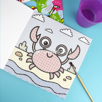 Раскраска водная "Подводный мир" 12стр. 20х20см 53515 от магазина "Карандаш"