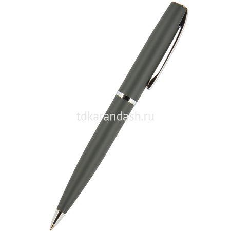 Ручка шариковая "Sienna" 1,0мм синяя, автомат, серый металлический корпус 20-0223