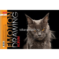 Альбом для рисования А4 24л "Яркие эмоции" на спирали, перфорация на отрыв, 5 дизайнов 074757 от магазина "Карандаш"