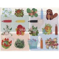 Книга "IQ задачки с многоразовыми наклейками. Мамины малыши" 3+ Куликова Е.Н. 12стр. от магазина "Карандаш"