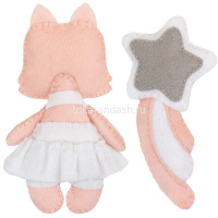 Набор для шитья "Милая лисичка" (мулине, фетр, синтепон, игла, выкройка) TF-0365 от магазина "Карандаш"