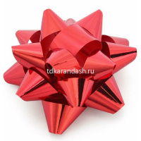 Бант-звезда 6см, голография 6 цветов JD6388 от магазина "Карандаш"