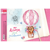 Альбом для рисования А4 48л "Пушистое счастье" на спирали, перфорация на отрыв, 5 дизайнов 062557 от магазина "Карандаш"
