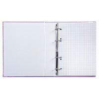 Тетрадь на кольцах А5 120л клетка розовый бумвинил металлик 120ТК5В1_03418/070807 от магазина "Карандаш"