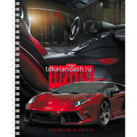 Тетрадь А5 96л клетка "АВТОРЕВЮ" на спирали 4 дизайна 046912 от магазина "Карандаш"