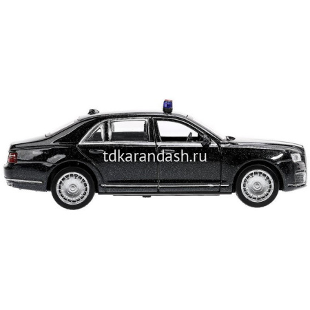 Машина "Aurus Senat" черная, инерционная, металл 13,5см (свет, звук, открывающиеся двери) от магазина "Карандаш"