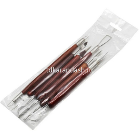 Набор инструментов для моделирования 6шт. металл/дерево Y10763-24 от магазина "Карандаш"