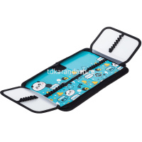 Пенал "Панда энерджи" 20х14х4см прямоугольный, одностворчатый, 2 откидные планки, ткань 089933 от магазина "Карандаш"