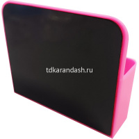 Подставка магнитная для доски 12х10х4см 2 отделения, пластик, розовая VS195267 от магазина "Карандаш"