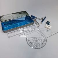 Готовальня 11 предметов (циркули, карандаши, держатели, удлинители, отвертка, иглы, грифели) VS19556 от магазина "Карандаш"