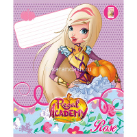 Тетрадь А5 18л клетка "Королевская академия" на скобе 5 дизайнов 18Т5В1/046638 от магазина "Карандаш"