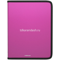 Папка на молнии А4+ "Glance Vivid" пластик, 4 цвета 43396/50351 от магазина "Карандаш"