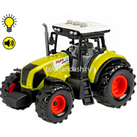 Трактор "Мастер" на батарейках, пластик 11х6,5х7см (свет, звук) 550-1P от магазина "Карандаш"