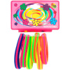 Резинка для волос 3,5см 10 шт. 5 флюоресцентных цветов Y6571-18