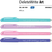 Ручка гелевая "DeleteWrite Art. Единороги. Пиши-стирай" 0.5мм синяя, 4 цвета корпуса 20-0254 от магазина "Карандаш"