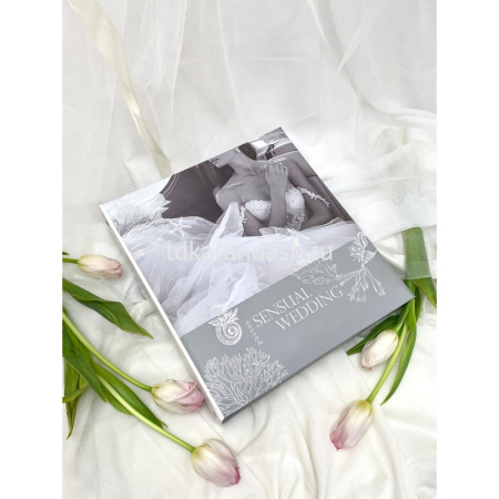 Фотоальбом магнитный 50 листов 23х28см "Sensual wedding 1. ЧБ свадебный" 29х27х7см FA 50М.006-1 от магазина "Карандаш"