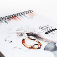 Скетчбук 19х24см 80л 75г/м2 "Sketch" евроспираль сверху, твердая обложка 401128 от магазина "Карандаш"