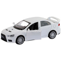 Машина "Mitsubishi Lancer Evolution" белая, инерционная, металл 17,5см (свет, звук, откр.двери) JB12 от магазина "Карандаш"