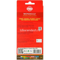 Картинка Карандаши акварельные 24 цвета "Mondeluz" шестигранные дерево, картон 3718 от магазина "Карандаш" Карандаши акварельные 24 цвета "Mondeluz" шестигранные дерево, картон 3718 от магазина "Карандаш"