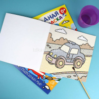 Раскраска водная "Транспорт" 12стр. 20х20см 53516 от магазина "Карандаш"