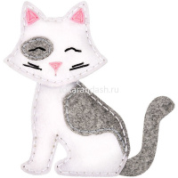 Набор для шитья "Котенок" (мулине, фетр, синтепон, игла, выкройка) KD-0256 от магазина "Карандаш"