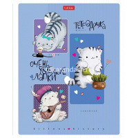 Тетрадь А5 24л клетка "Приключения кота Пирожка" на скобе 5 дизайнов 24Т5В1/073581 от магазина "Карандаш"