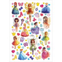 Наклейки "Для девочек" А5 16х23,5см 4 листа в пакете с европодвесом 4Н5н/089975 от магазина "Карандаш"