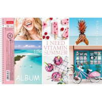 Альбом для рисования А4 32л "Vitaminka" на спирали, перфорация на отрыв, 5 дизайнов 067345 от магазина "Карандаш"