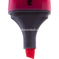 Маркер текстовыделитель "Milan" розовый, клиновидный наконечник, толщина линии 1-5мм 80039 от магазина "Карандаш"