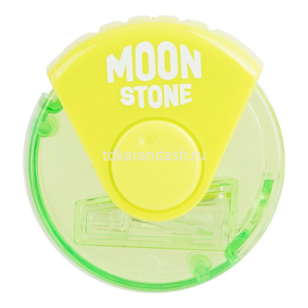 Точилка 1 отв. "Moon Stone" с контейнером, пластик, 3 цвета Е0554 от магазина "Карандаш"