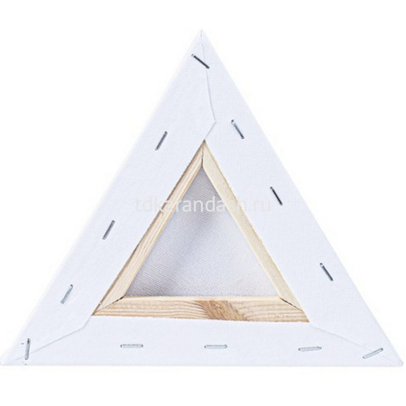 Холст на подрамнике 20х20см треугольный 280г/м2, 100% хлопок, среднее зерно 233212126 от магазина "Карандаш"