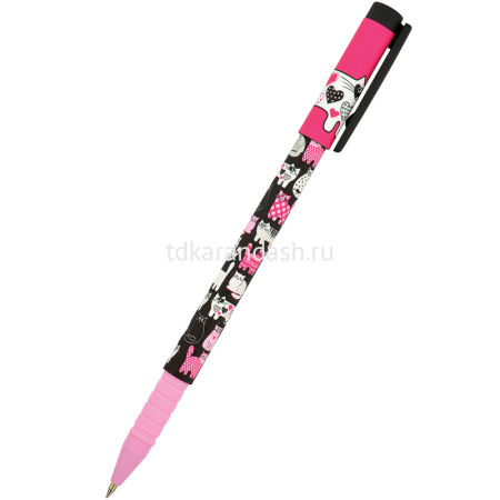 Ручка шариковая "FunWrite. Розовые котята-2" 0,5мм синяя 20-0212/36