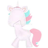 Набор для шитья "Единорог" (мулине, фетр, синтепон, игла, выкройка) KD-0261 от магазина "Карандаш"