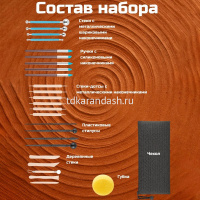 Набор инструментов для моделирования 25шт. металл/дерево/пластикHG5726 от магазина "Карандаш"