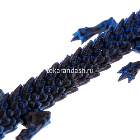 Фигурка 3D "Дракон" 45см подвижный, пластик, 6 цветов 11257-24 от магазина "Карандаш"