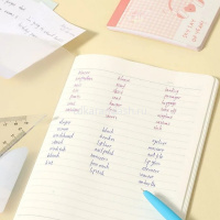 Блокнот А5 60л линия, на скобе, прозрачная пластиковая обложка EN503 от магазина "Карандаш"