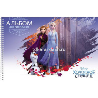 Альбом для рисования А4 30л "Холодное сердце" на спирали, микроперфорация, 5 дизайнов 061648 от магазина "Карандаш"