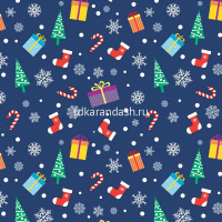 Бумага упаковочная 70см х 1м "С Новым счастьем" мелованная 5 дизайнов УБ-4375 от магазина "Карандаш"