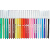 Фломастеры 24 цвета "Giotto Turbo Color" с вентилируемым колпачком смываемые картон 071500 от магазина "Карандаш"