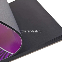 Альбом А4 32л 150г/м2 100% целлюлоза, склейка, черная бумага DK19168 от магазина "Карандаш"