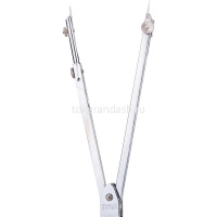 Готовальня 5 предметов (циркуль+вставка, рейсфедер, удлинитель, грифели) E8604 от магазина "Карандаш"