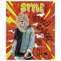 Тетрадь А5 48л клетка "Городские джунгли" на скобе 5 дизайнов 48Т5В1/078463 от магазина "Карандаш"