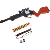 Винтовка 48х14см с оптическим прицелом и патронами 10шт., пластик с-110-ф от магазина "Карандаш"