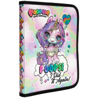 Папка на молнии А5 "Poopsie" 230х175х25мм пластик, молния с 3-х сторон PSHB-US1-CPBFL от магазина "Карандаш"